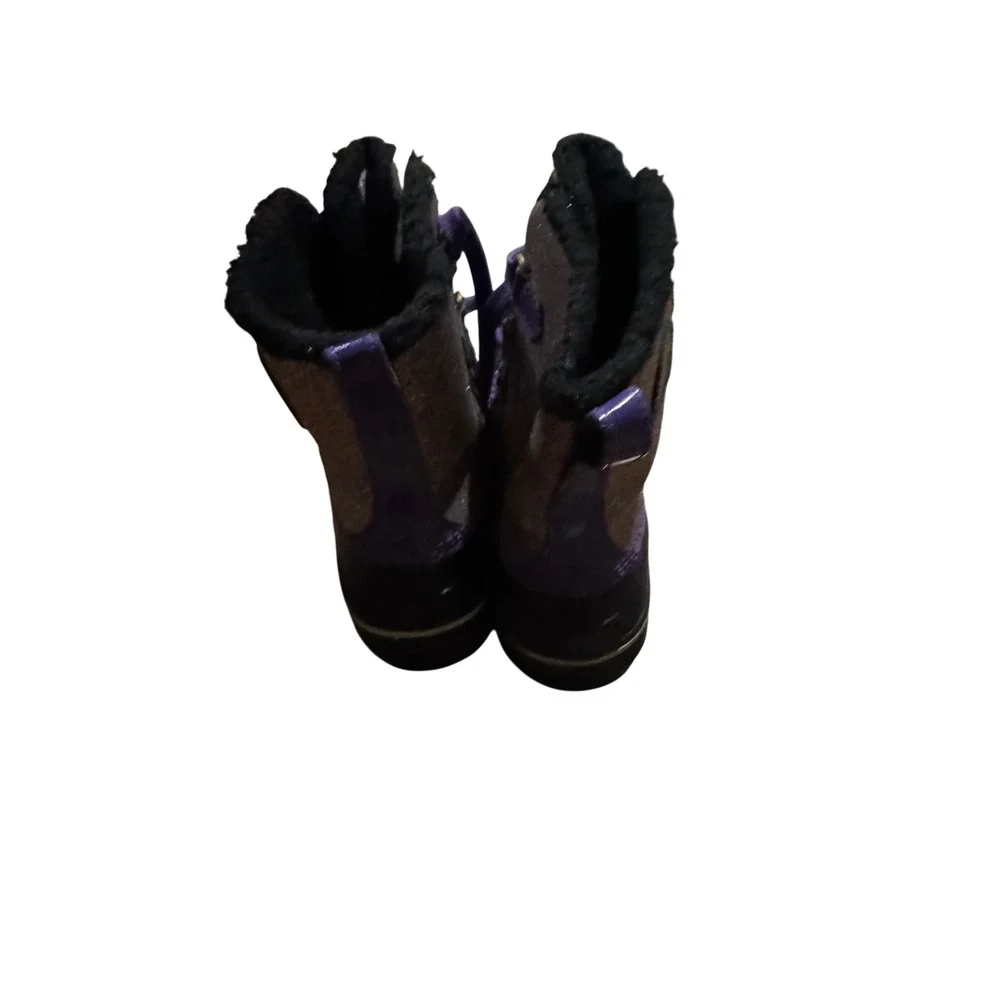 Sorel Kids Waterproof Winter Boots Purple Glitter Insulated‎ Snow Size 2